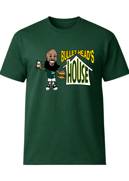 Classic Heavy Cotton Tee - Green Baseball Logo