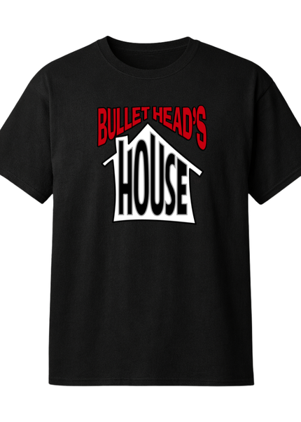 Classic Heavy Cotton Tee - Red Basketball Logo - White/Red House