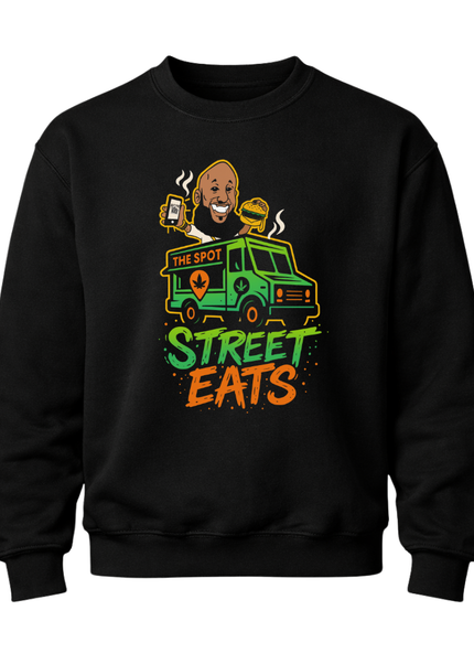 Classic Heavy Cotton Crewneck - Street Eats Logo