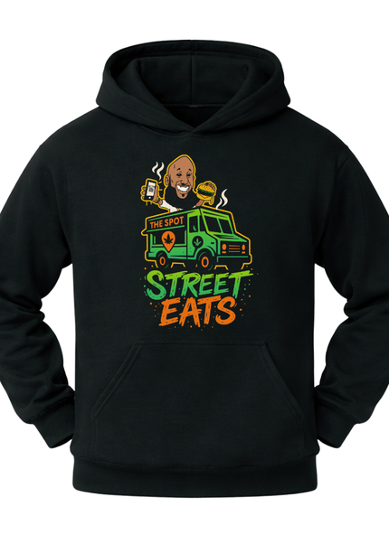 Classic Heavy Cotton Hoodie - Street Eats Logo