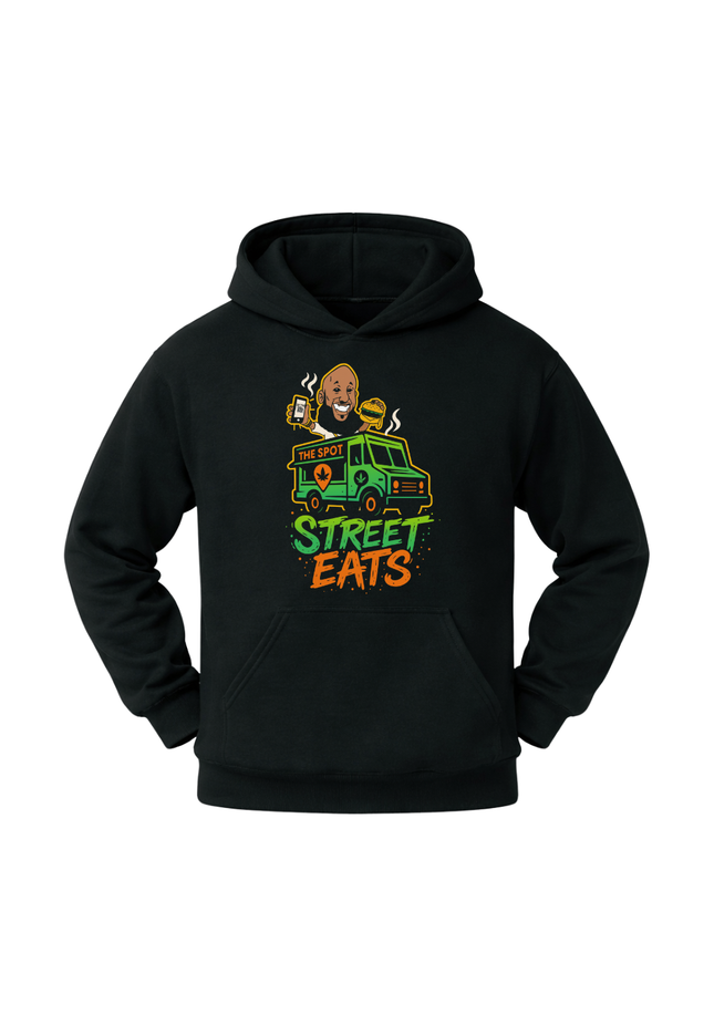 Classic Heavy Cotton Hoodie - Street Eats Logo
